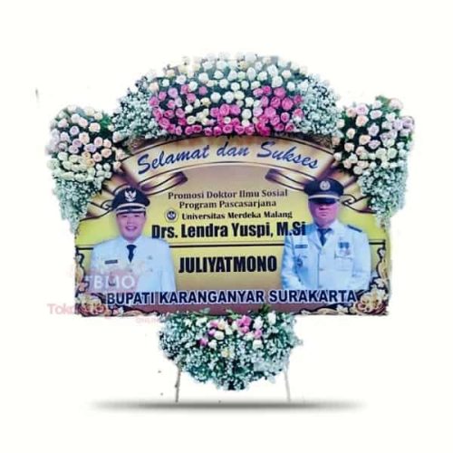 Bunga Papan Ucapan Selamat dan Sukses Untuk Promosi Doktor - Begawan Kotak