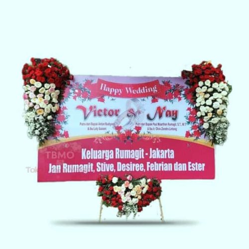 Bunga Papan Ucapan Wedding Malang 18 - 3 Titik Panjang
