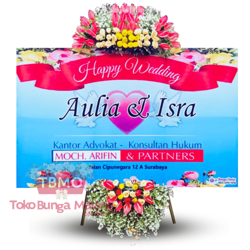 Bunga papan murah malang wedding