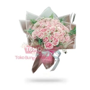 Hand Bouquet Beautiful Pink