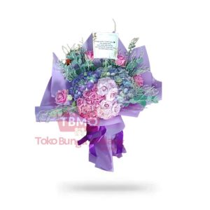 Hand Bouquet Purple Malang