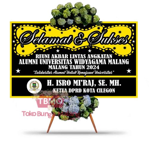 Bunga Papan Selamat Black - MK