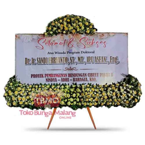 Bunga Papan Selamat Minimalis - Deret Bawah