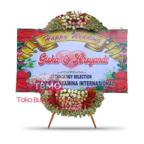 Papan Bunga ucapan selamat menikah - MKB