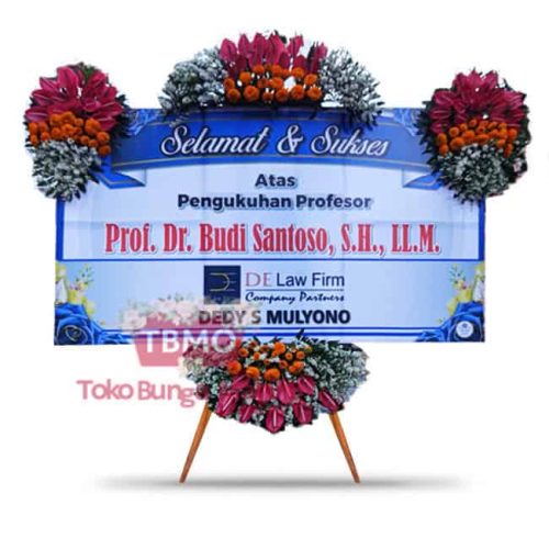 Bunga papan ucapan selamat pengukuhan profesor - Begawan Kecil