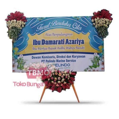 Bunga papan murah malang duka kuning – 3 Titik